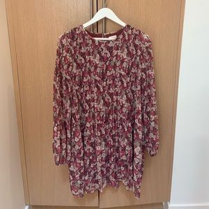 Aritzia | Wilfred daydreamer mini dress in floral print . Sz Large.